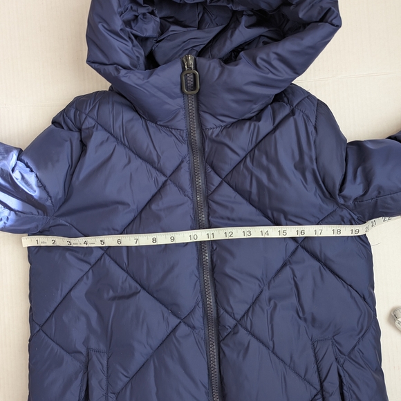 YVYVLOLO Coat Puffer Womens S-M * Quilted Purple Asymmetric Zip Closure Hooded - Picture 7 of 9